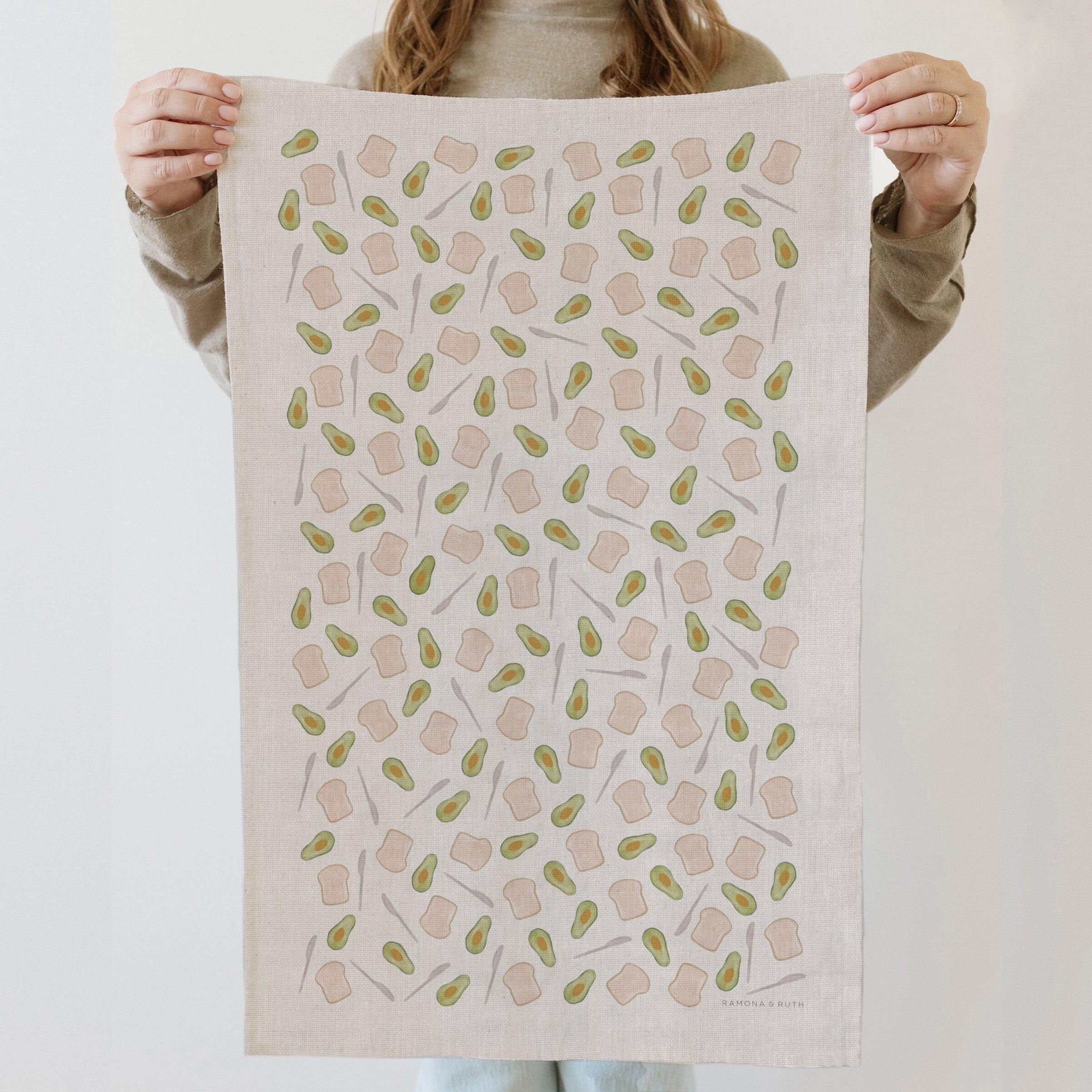 Avocado Toast Linen Tea Towel - Ramona & Ruth