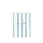 Baby Stripes Blue Mini Card - Ramona & Ruth