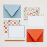 Check Flat Notes | Boxed Set of 6 - Ramona & Ruth