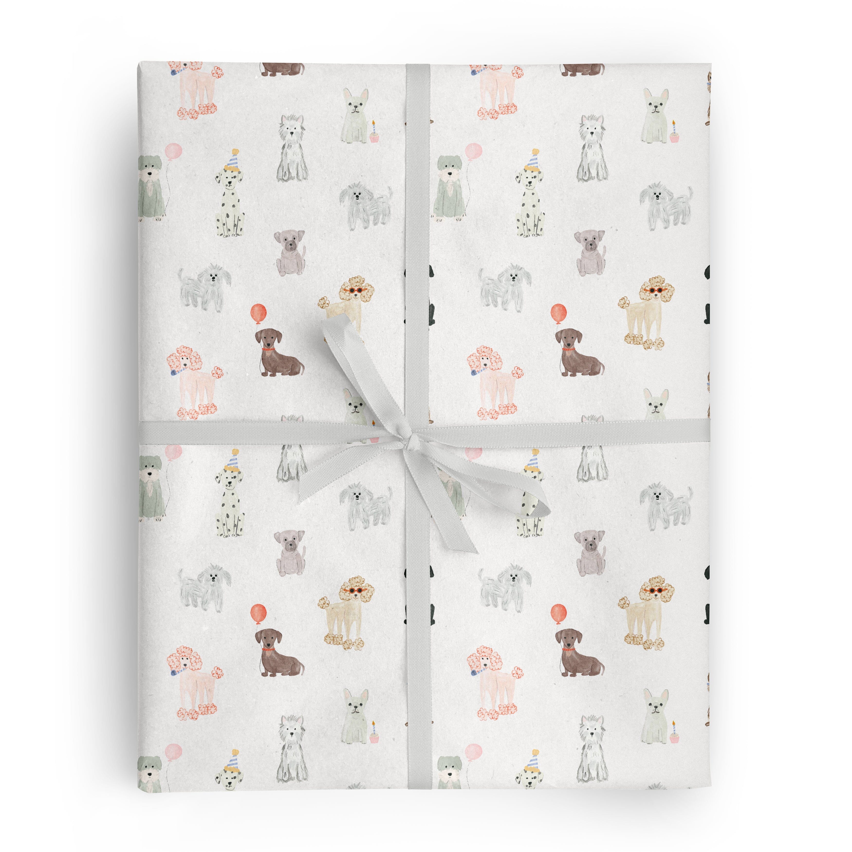 Dog Party Gift Wrap - Ramona & Ruth