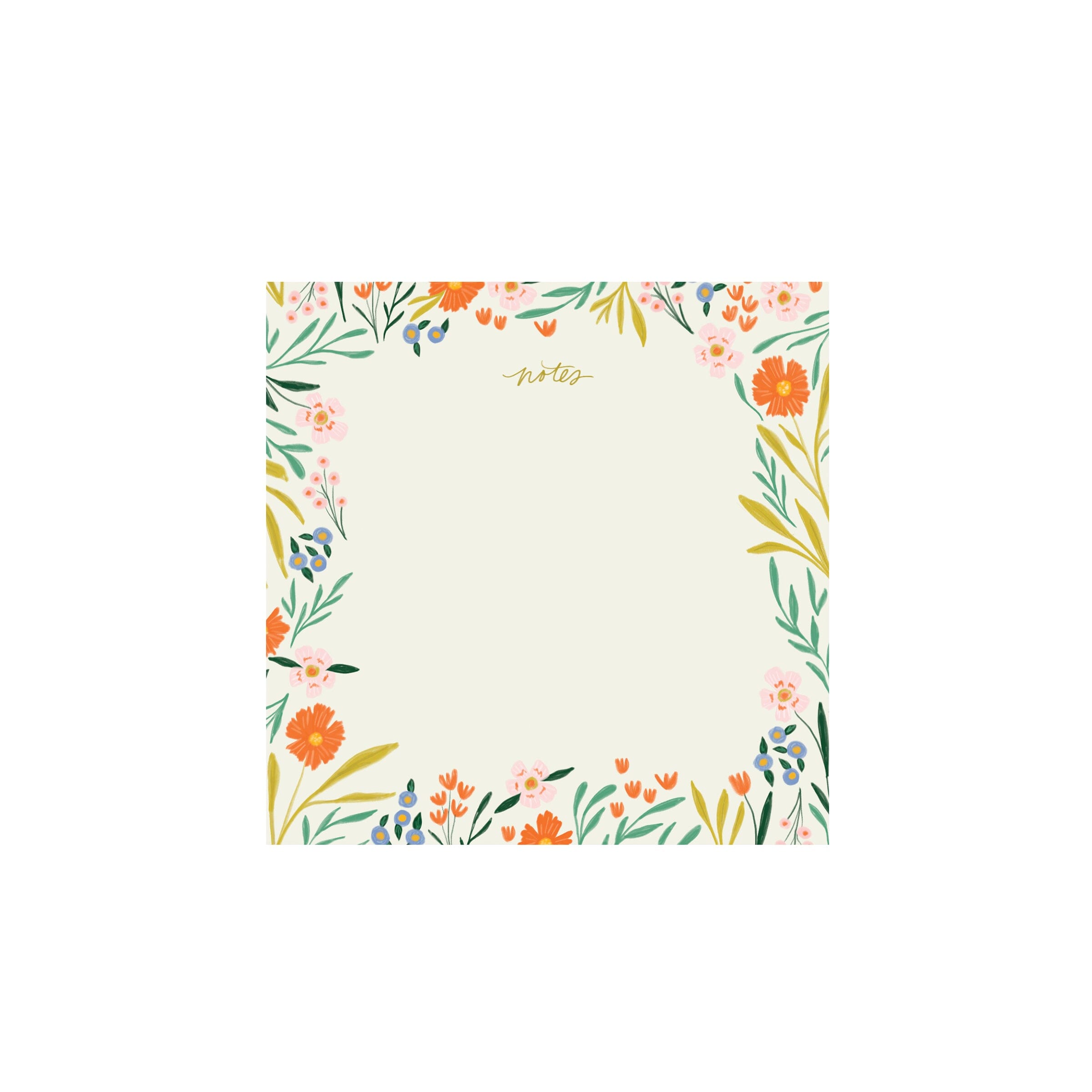 Floral Notes Block Notepad - Ramona & Ruth
