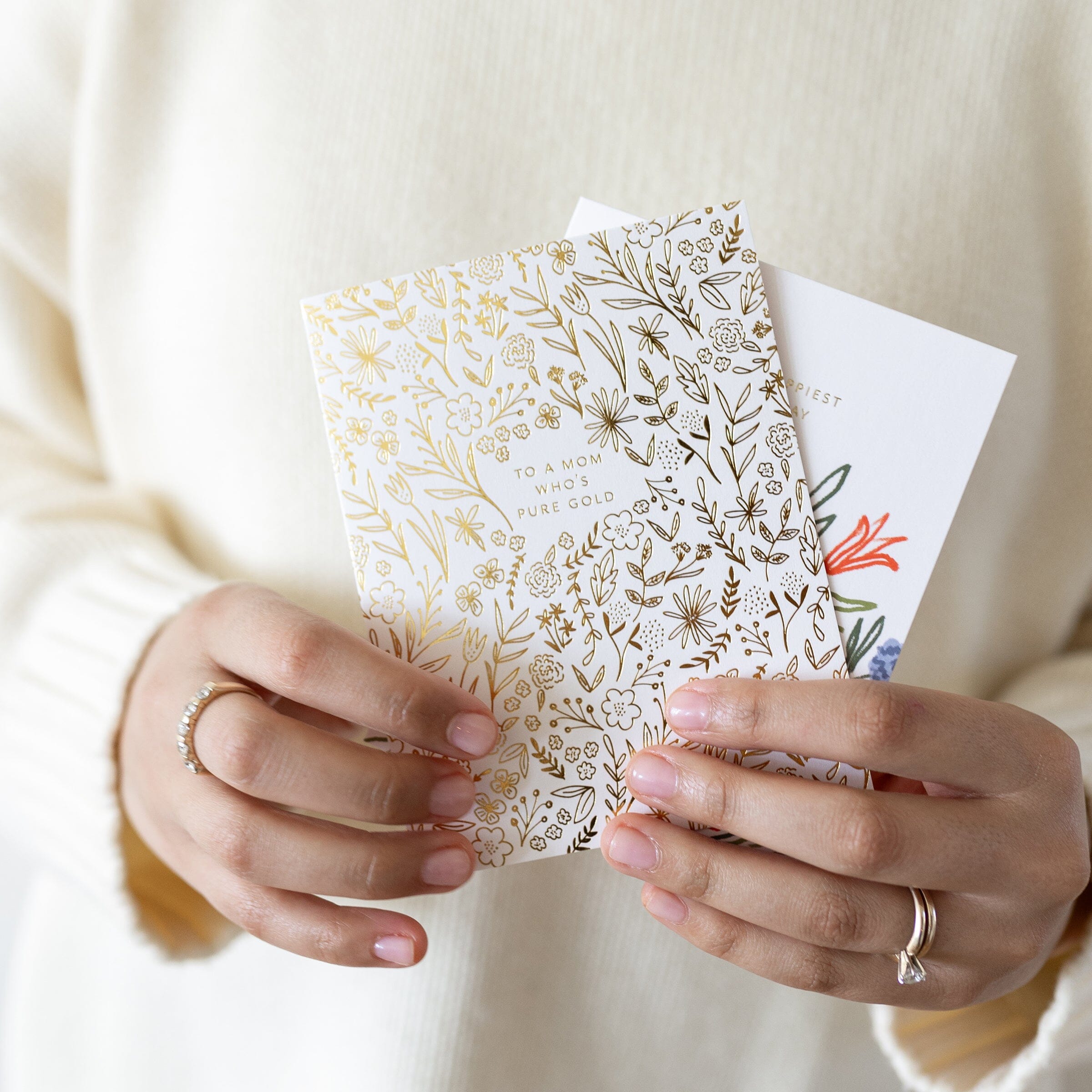 Gold Mom Card - Ramona & Ruth