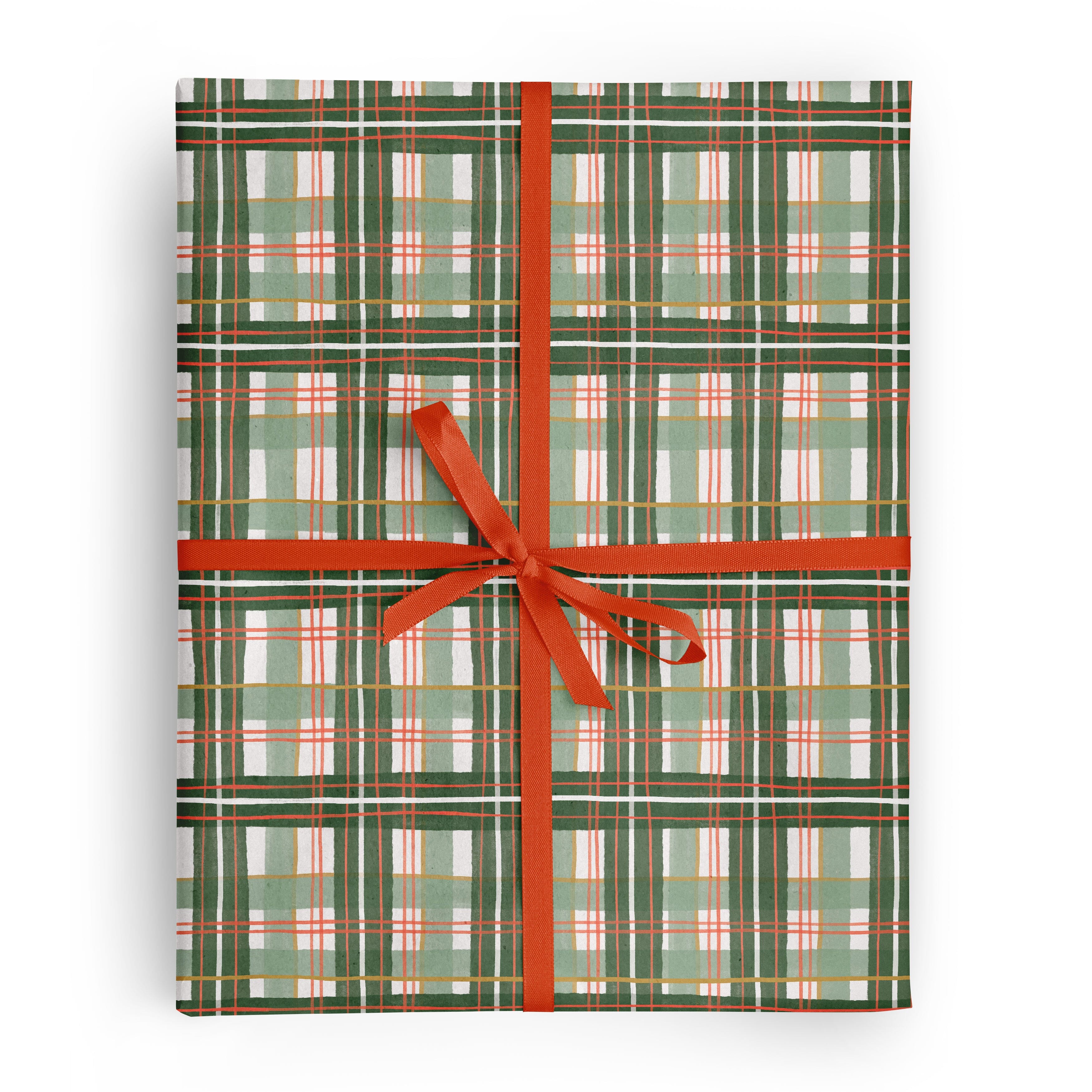 Holiday Plaid Gift Wrap Roll - Ramona & Ruth