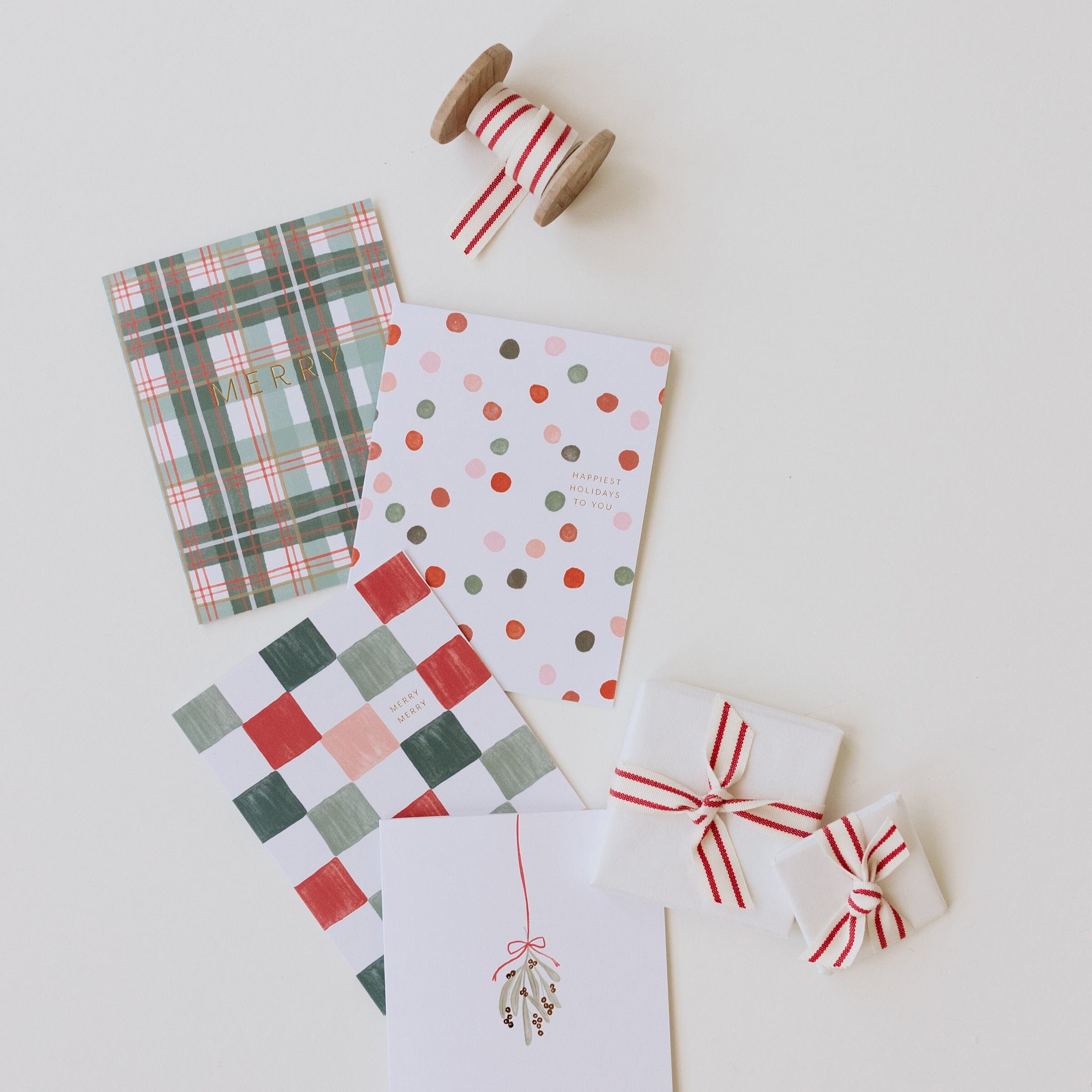 Merry Plaid Card - Ramona & Ruth