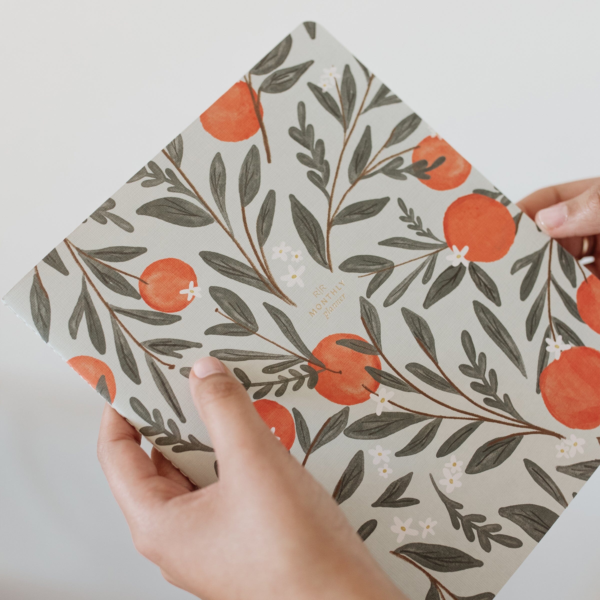 Orange Vine Stitched Monthly Planner - Ramona & Ruth