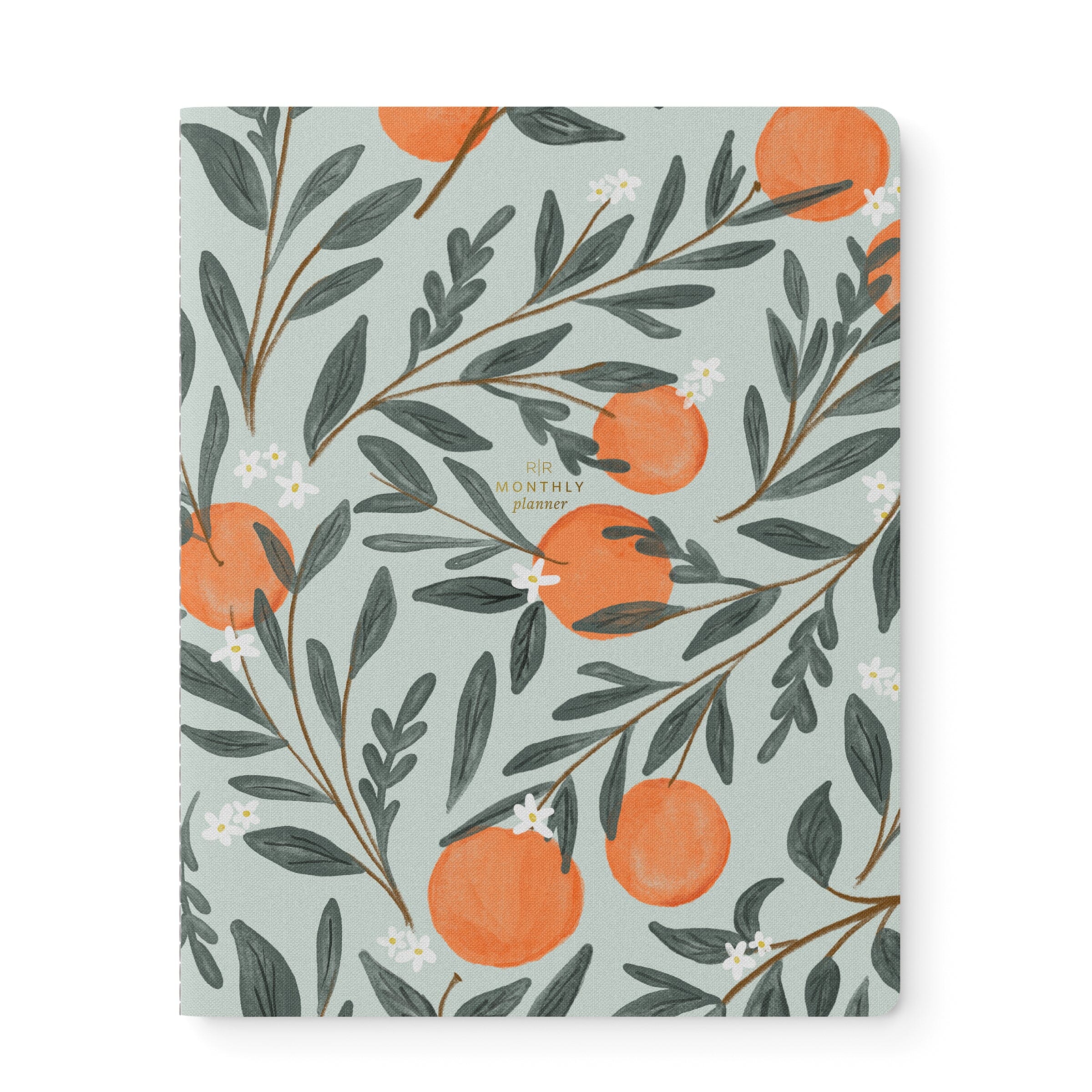 Orange Vine Stitched Monthly Planner - Ramona & Ruth