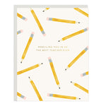 Pencil Teacher Card - Ramona & Ruth