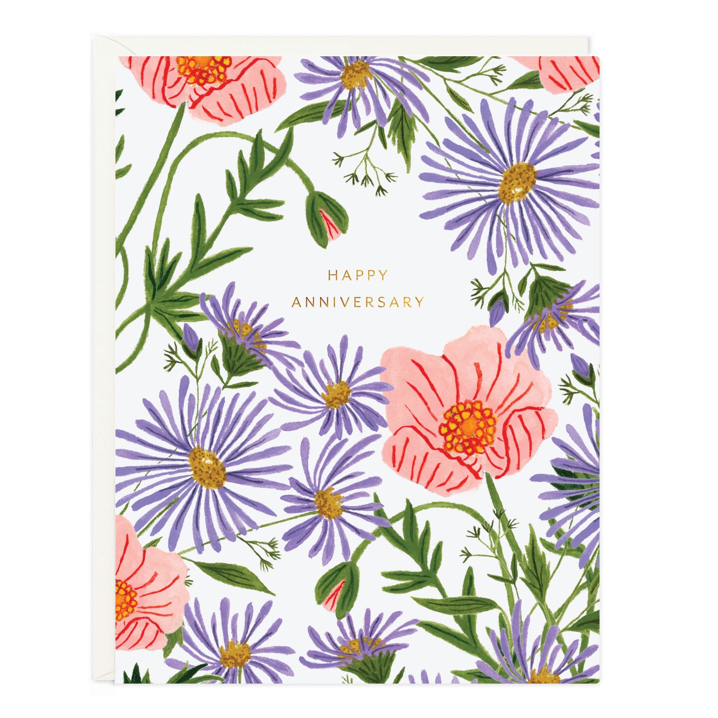 Poppy Anniversary Card - Ramona & Ruth