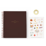 Quarterly Planner Club - Subscription - Ramona & Ruth PREMIUM SUBSCRIPTION - Planner + Seasonal Sticker Sheet + Brass Pagemarker Standard Cover