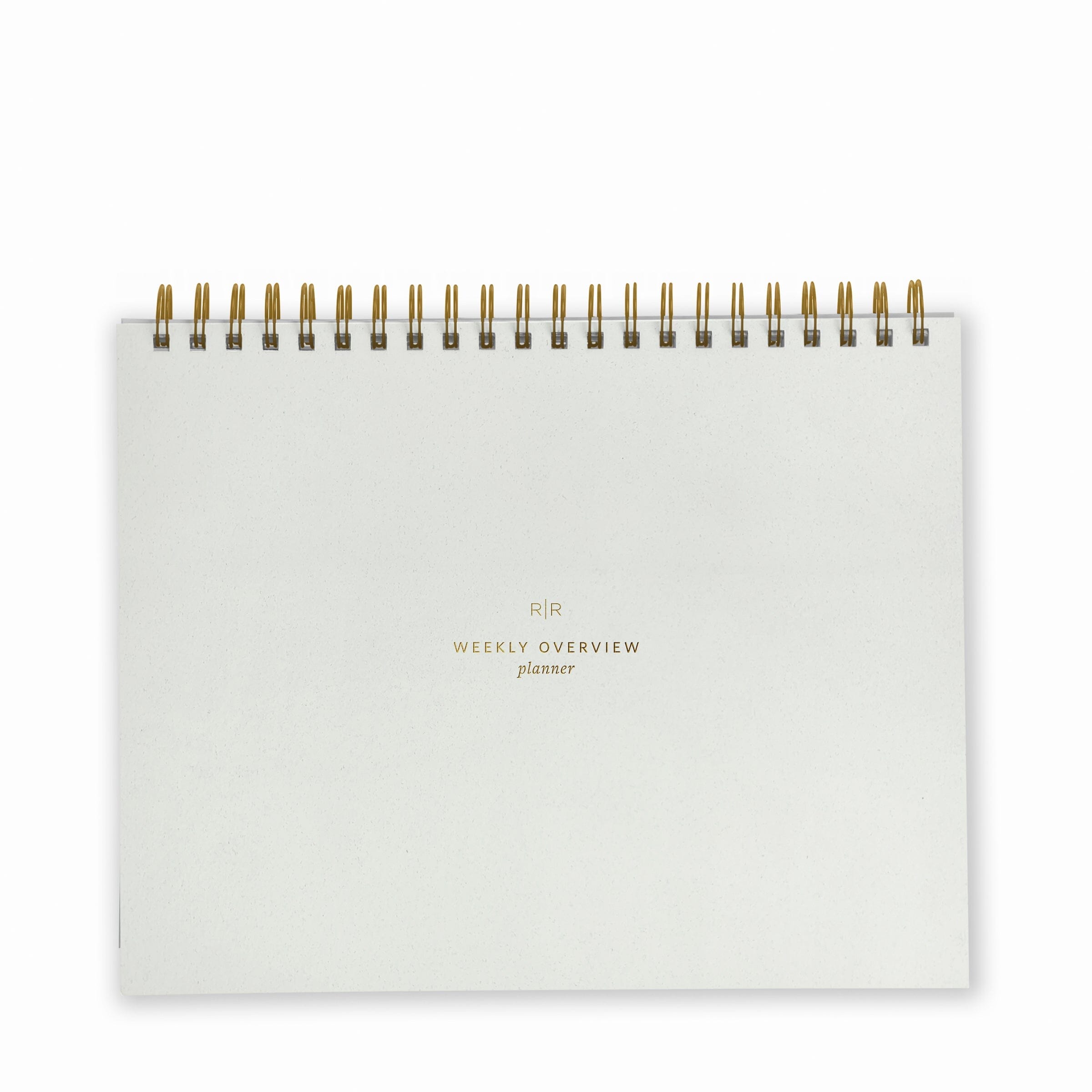 Weekly Overview Planner - Ramona & Ruth Chalk White 