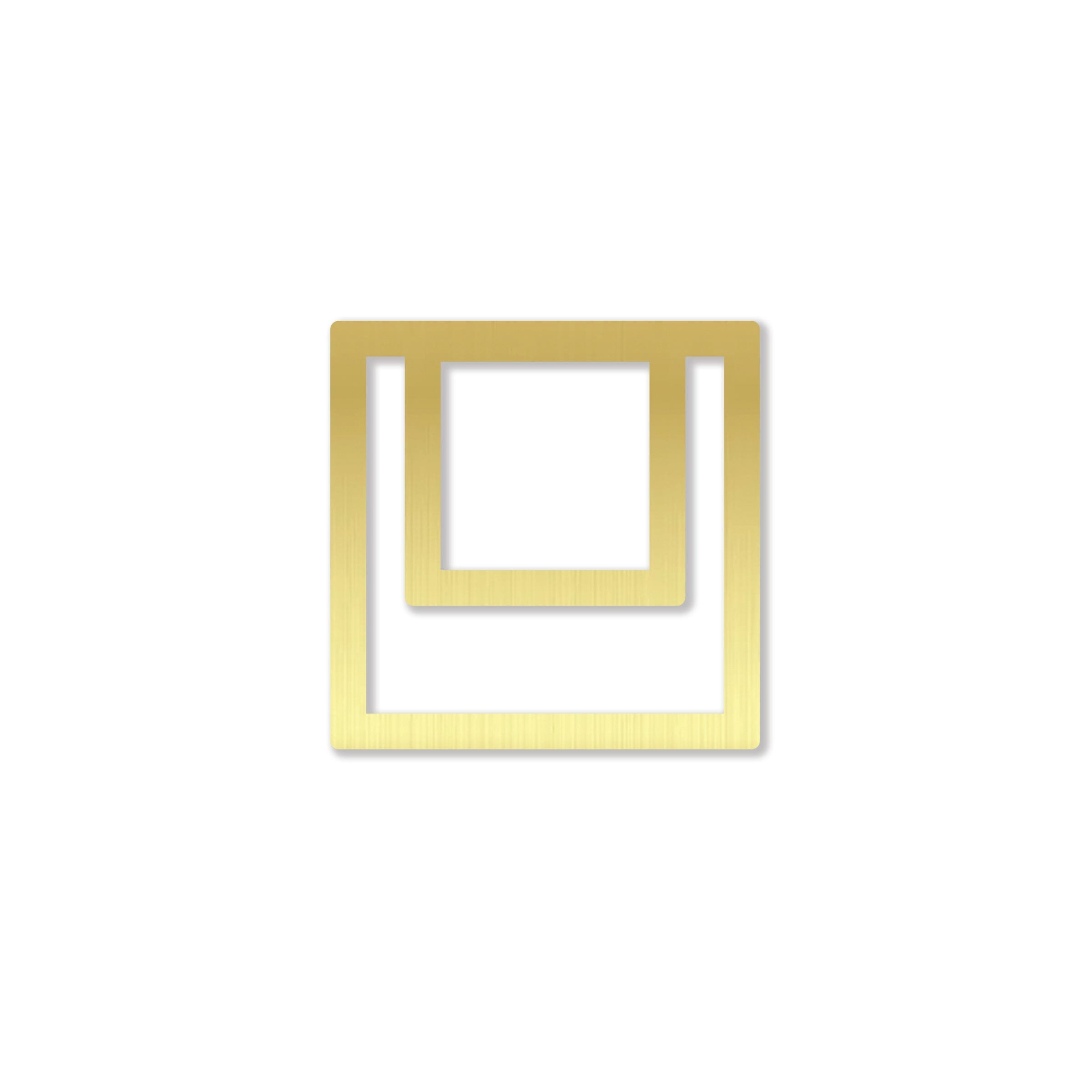 Brass Pagemarker - Ramona & Ruth Square