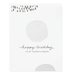 Happy Birthday White Dots Card - Ramona & Ruth