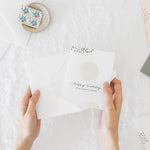 Happy Birthday White Dots Card - Ramona & Ruth
