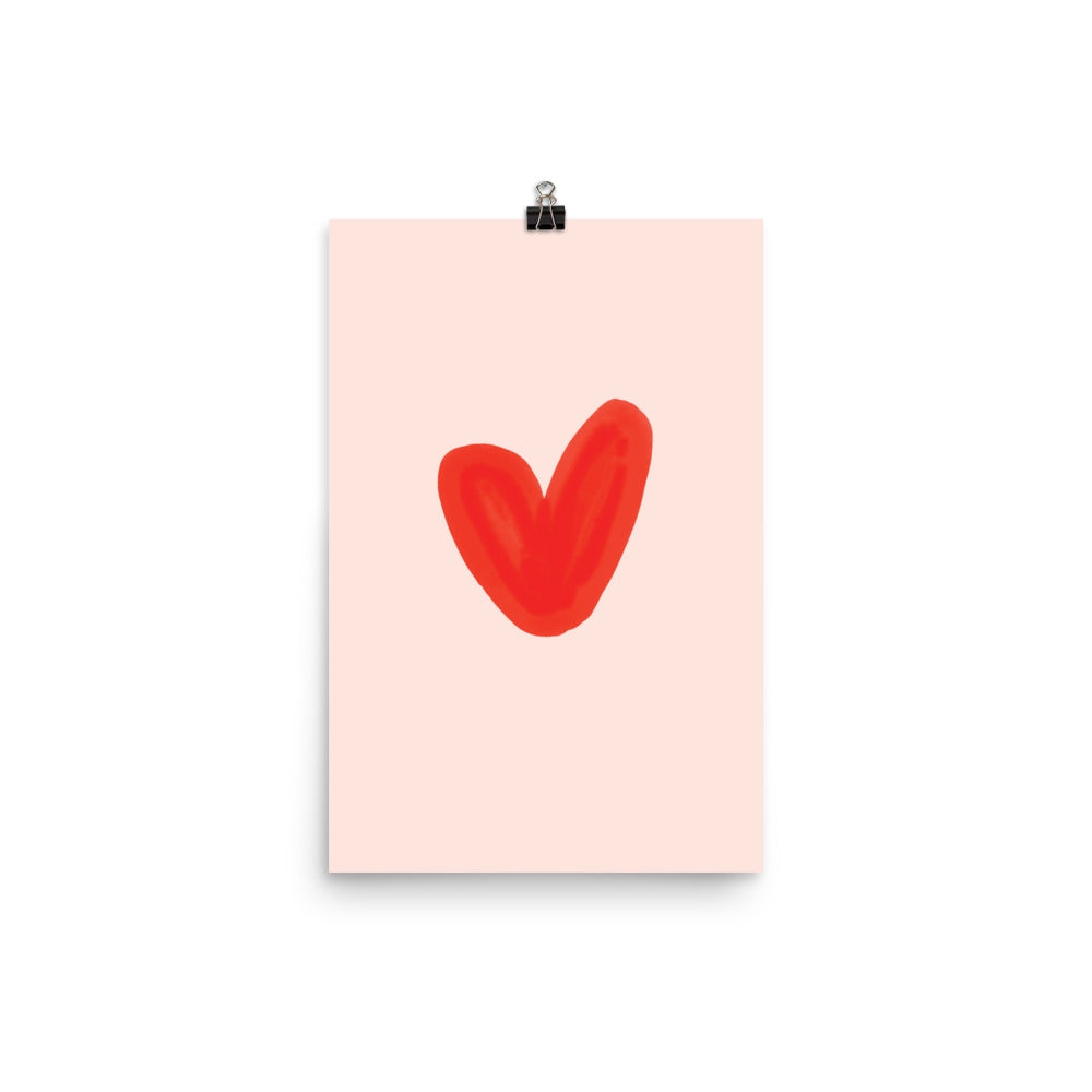 Little Heart Art Print - Ramona & Ruth 12″×18″