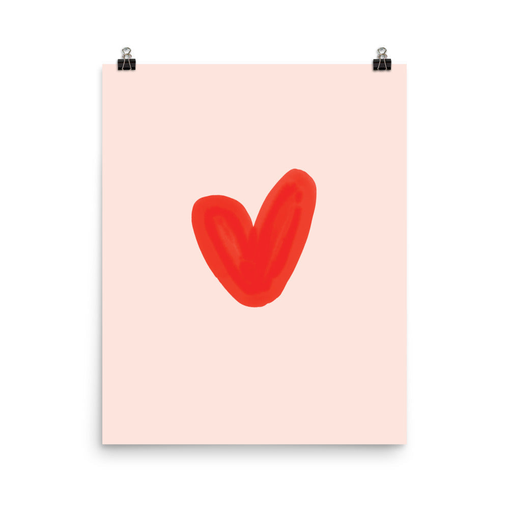 Little Heart Art Print - Ramona & Ruth 16″×20″