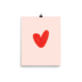 Little Heart Art Print - Ramona & Ruth 8″×10″