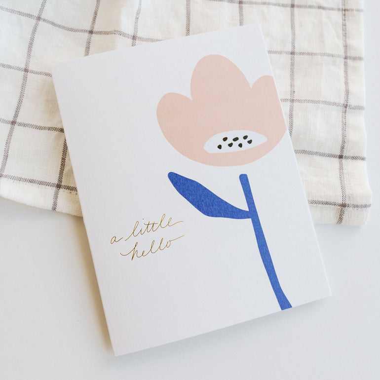 Little Hello Flower Card - Ramona & Ruth