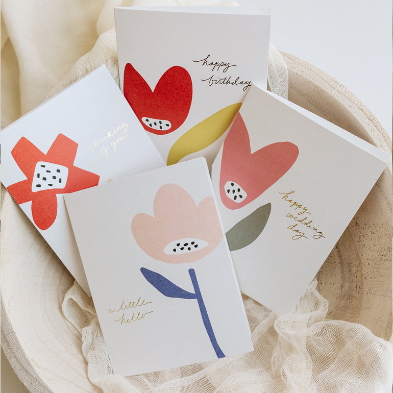 Little Hello Flower Card - Ramona & Ruth
