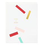 Merry & Bright Confetti Holiday Card - Ramona & Ruth