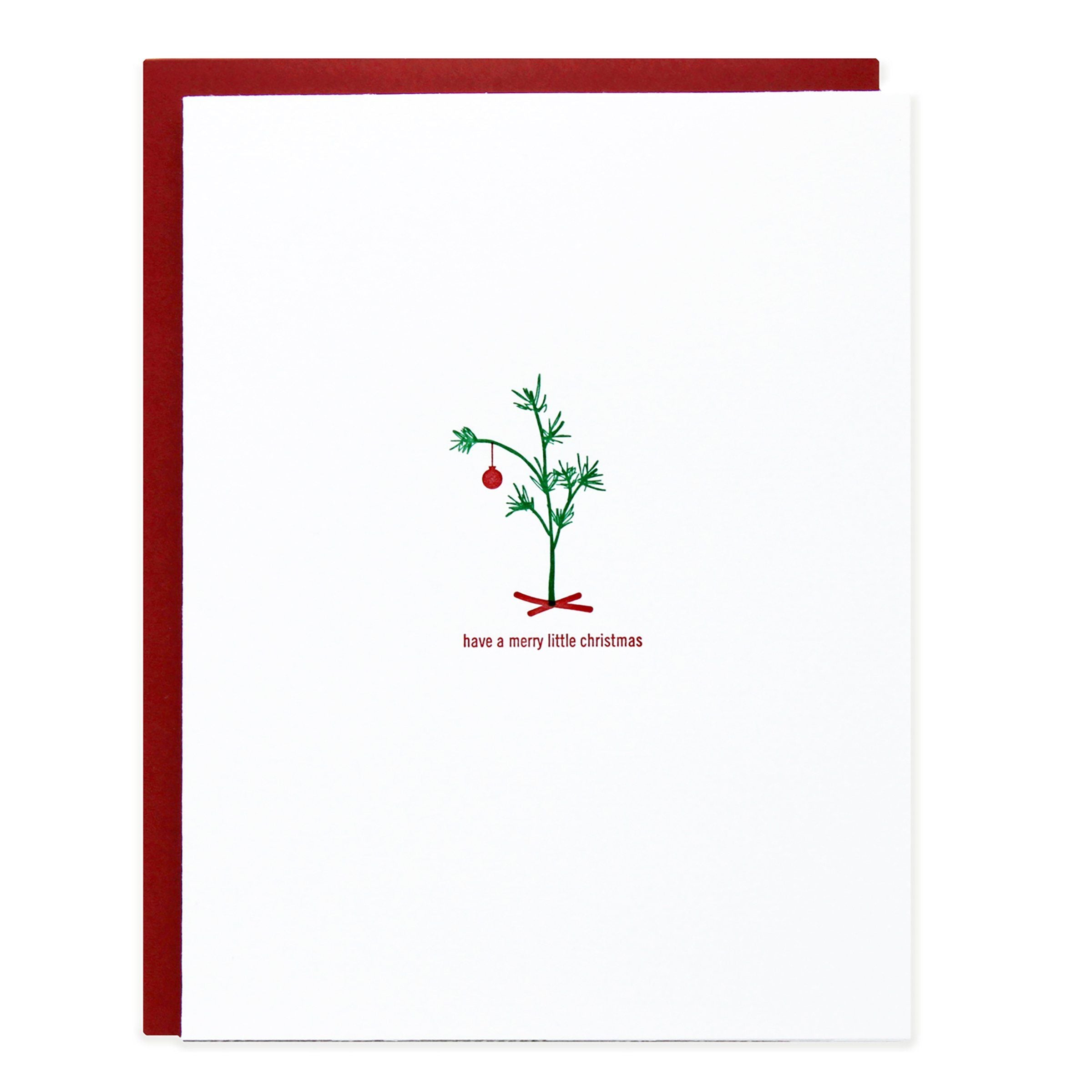 Merry Little Christmas Tree Card - Ramona & Ruth