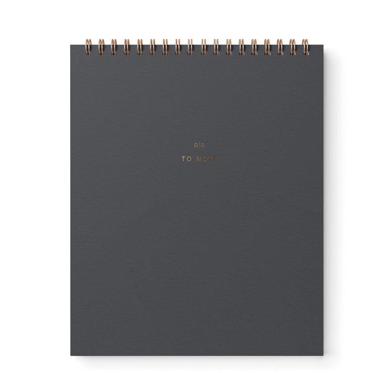 To Note Lined Notebook - Ramona & Ruth Charcoal 