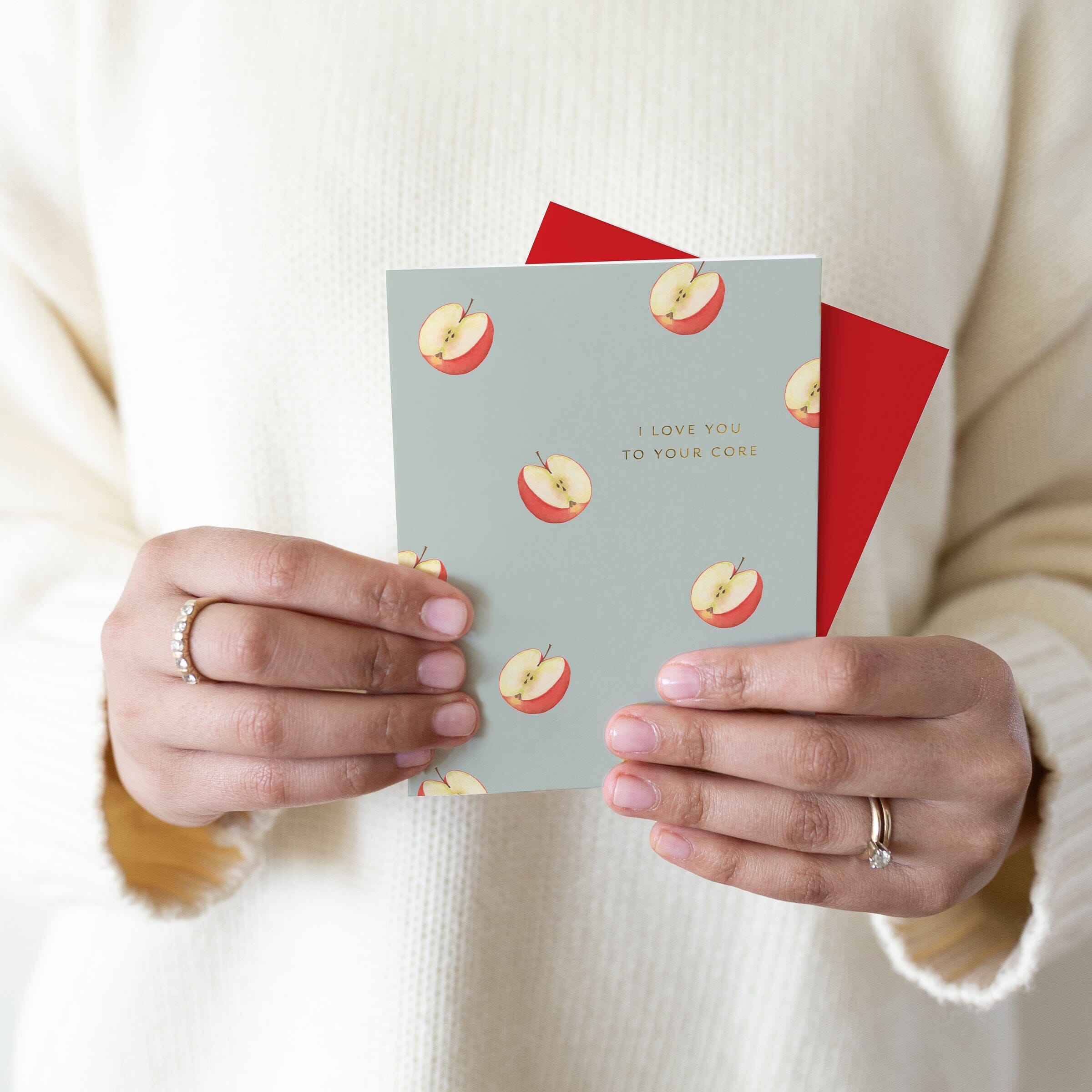 Apple Core Card - Ramona & Ruth 