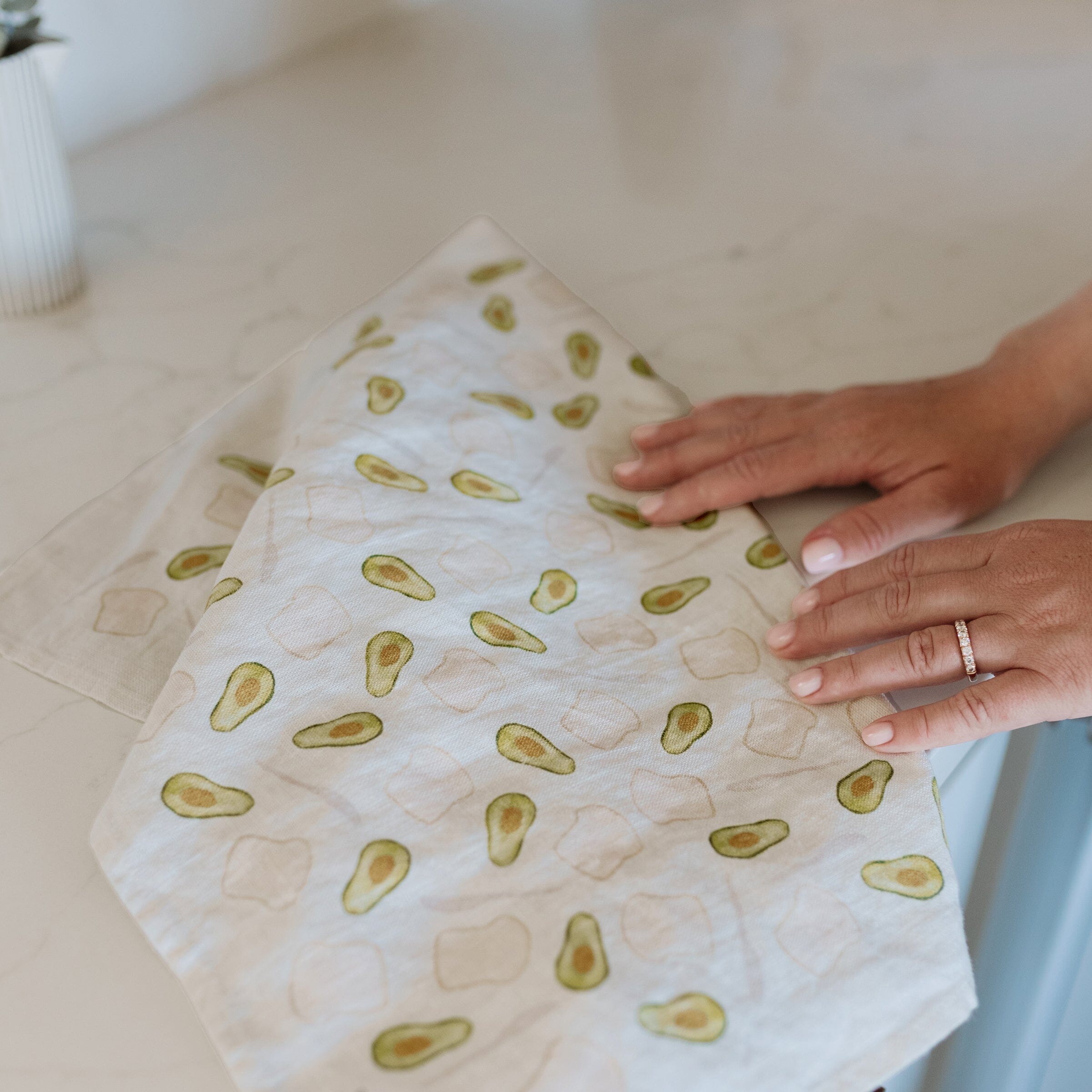 Avocado Toast Linen Tea Towel - Ramona & Ruth 