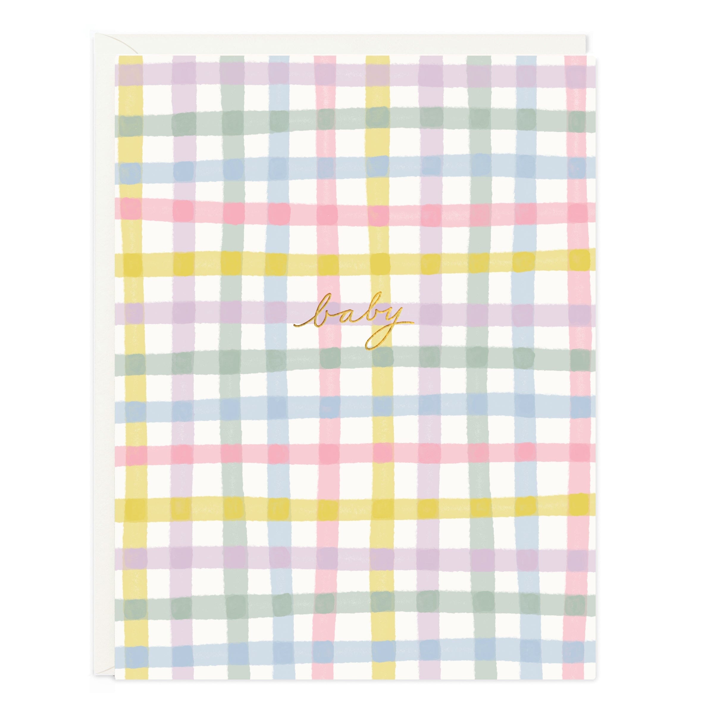 Baby Gingham Card - Ramona & Ruth 