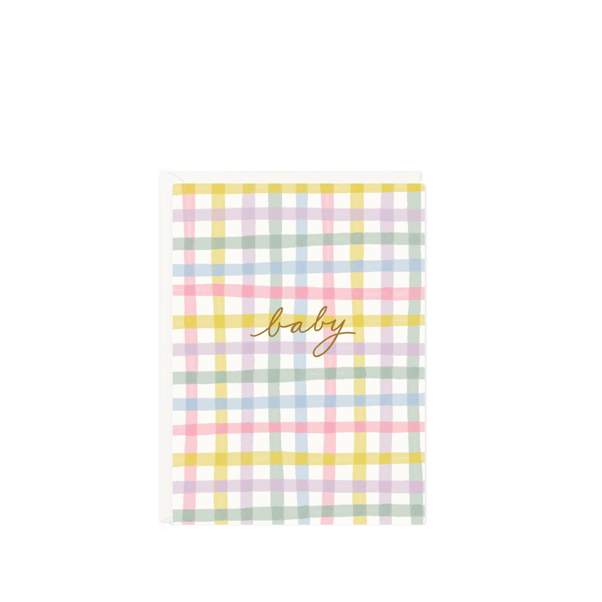 Baby Gingham Mini Card - Ramona & Ruth 