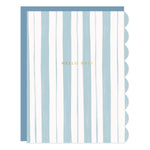Baby Stripes Blue Card - Ramona & Ruth 