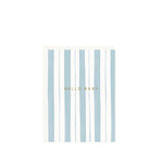 Baby Stripes Blue Mini Card - Ramona & Ruth 