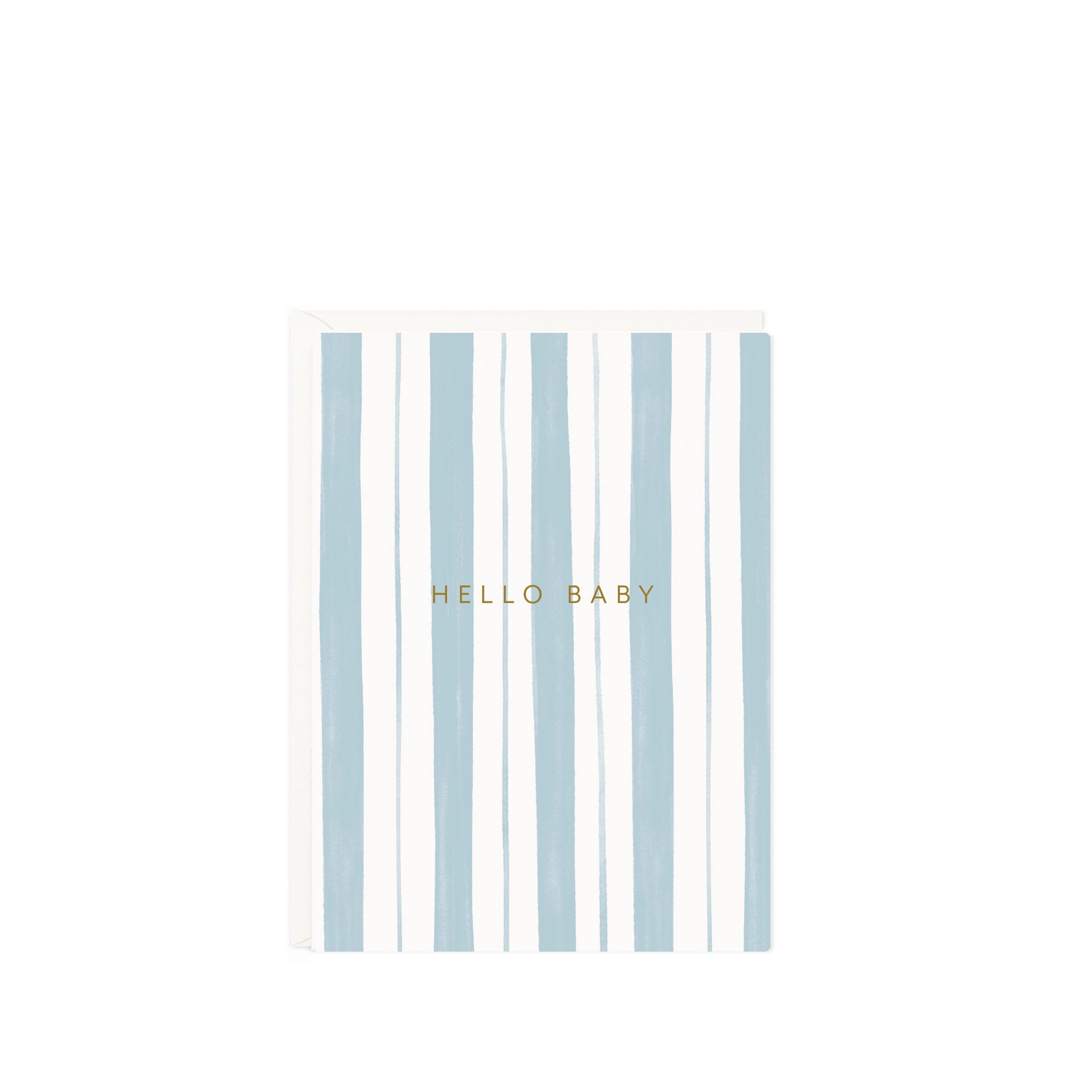 Baby Stripes Blue Mini Card - Ramona & Ruth 