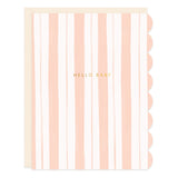 Baby Stripes Pink Card - Ramona & Ruth 