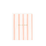 Baby Stripes Pink Mini Card - Ramona & Ruth 