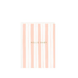 Baby Stripes Pink Mini Card - Ramona & Ruth 