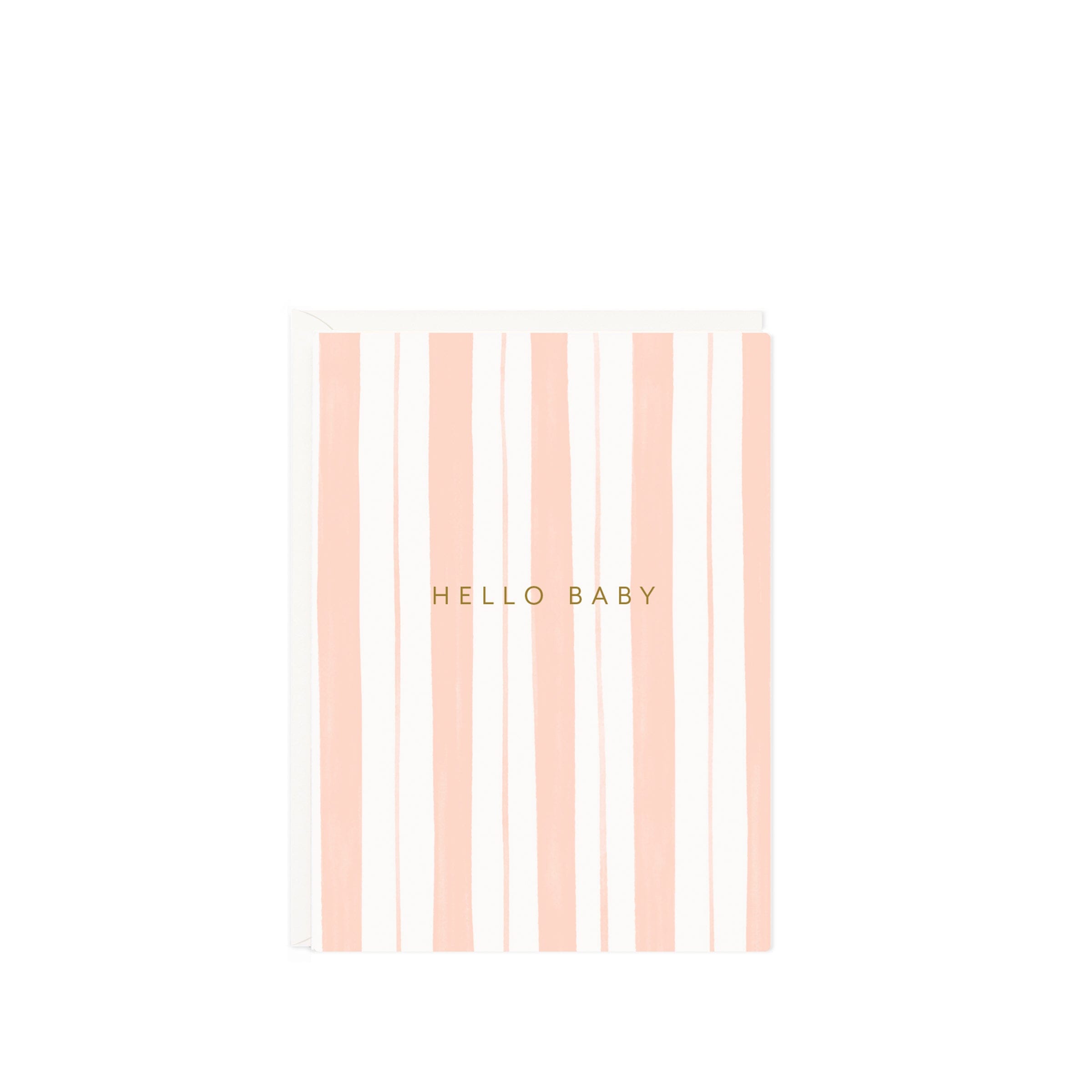 Baby Stripes Pink Mini Card - Ramona & Ruth 