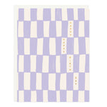 Birthday Lavender Check Greeting Card - Ramona & Ruth 