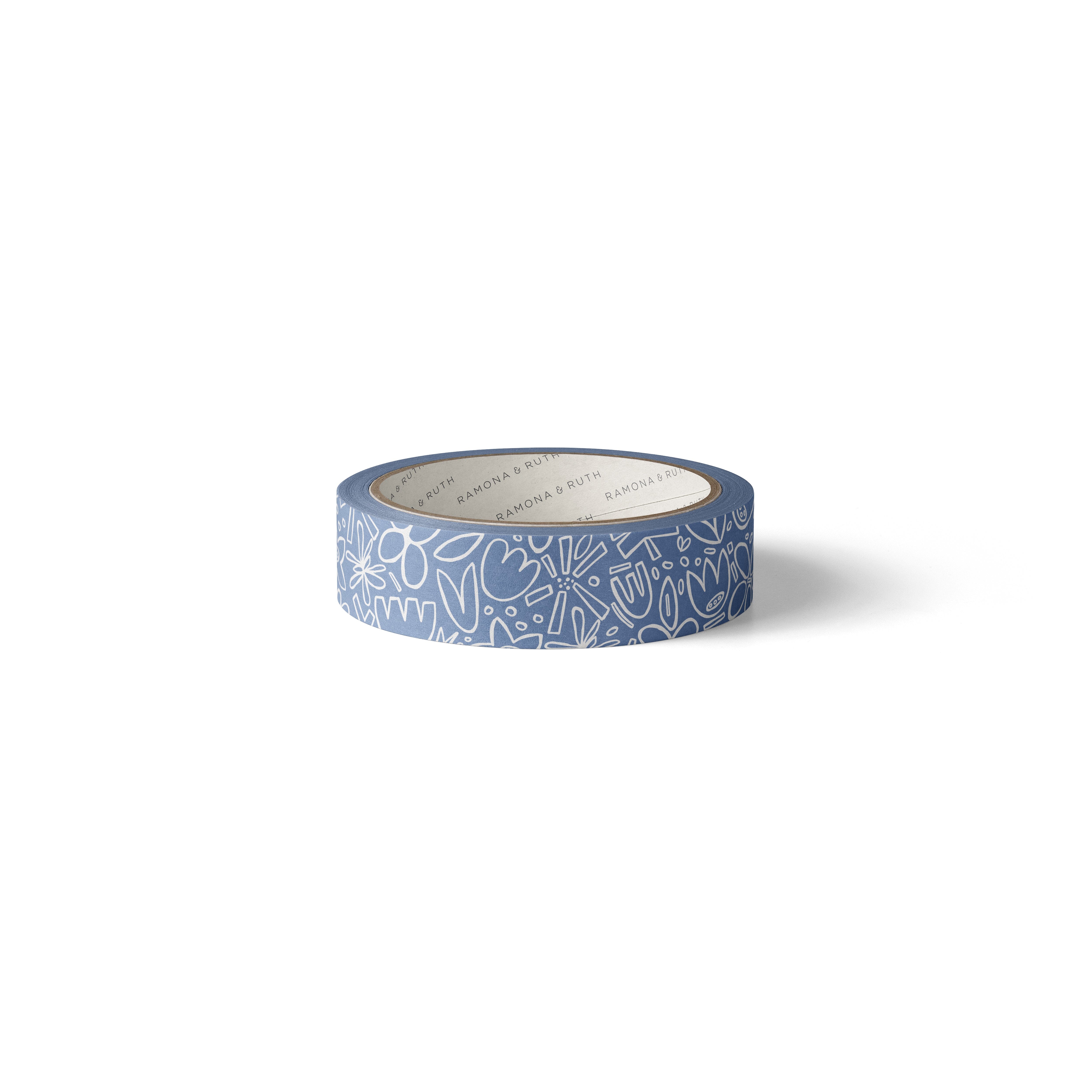 Blue Frolic Washi Tape - Ramona & Ruth 