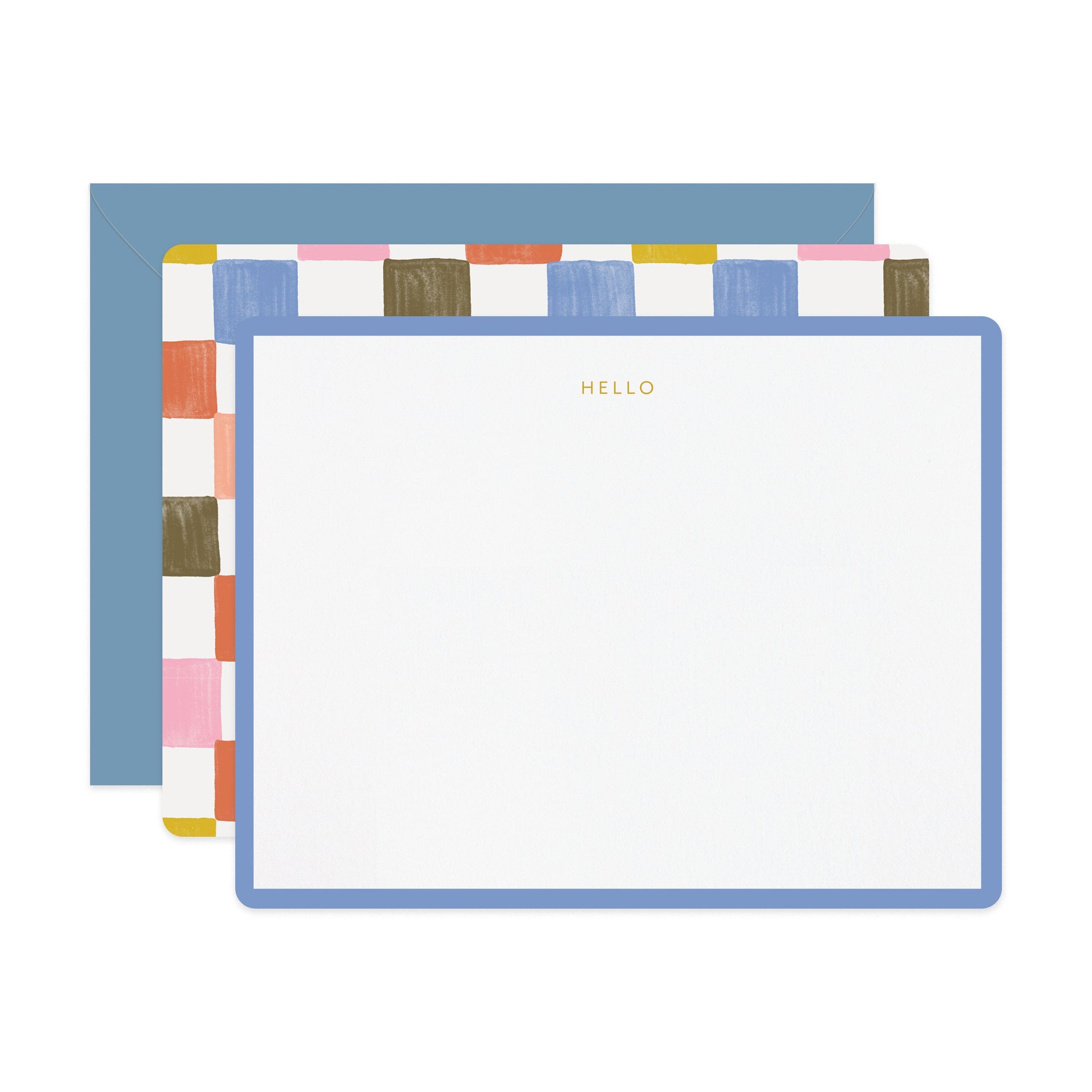 Check Flat Notes | Boxed Set of 6 - Ramona & Ruth 