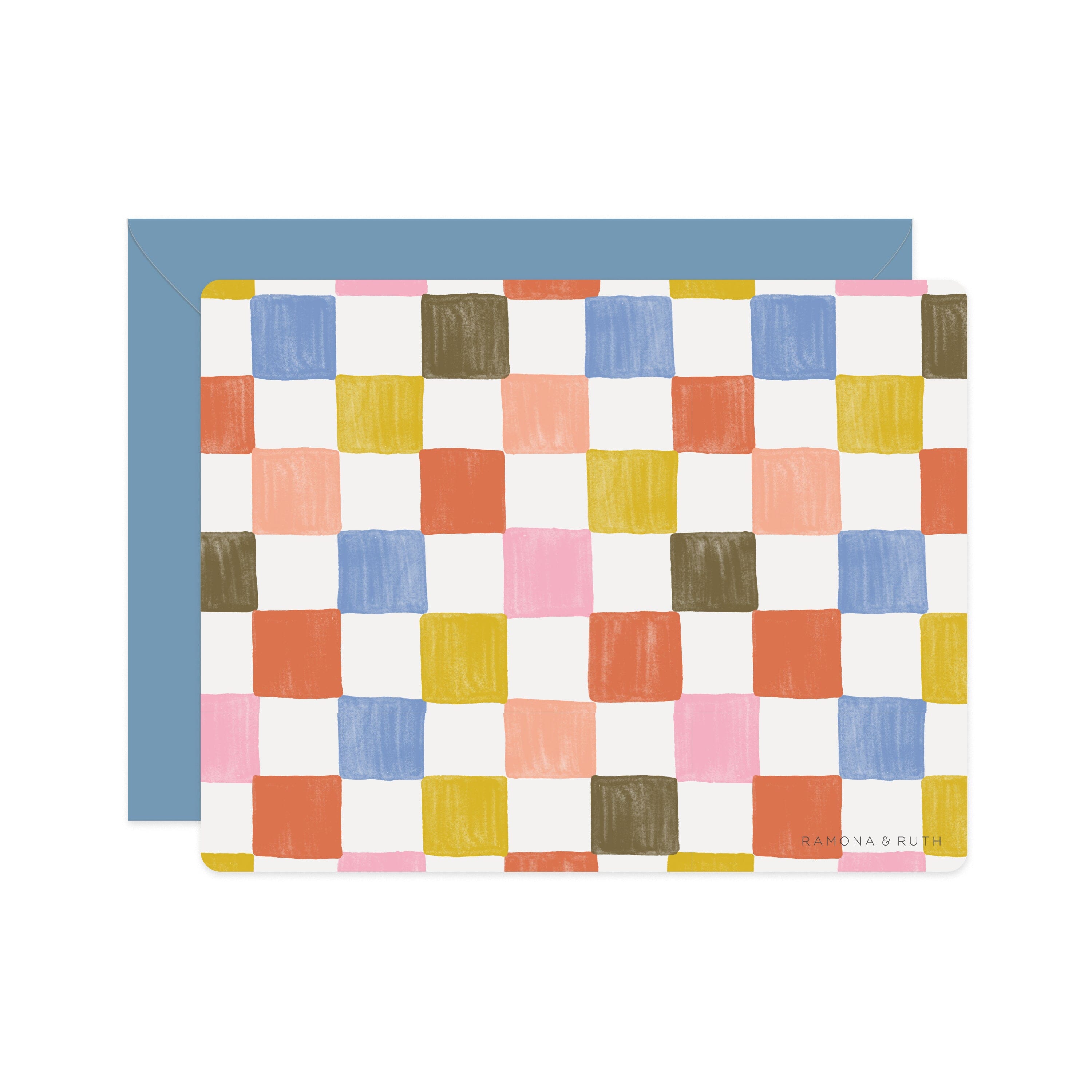 Check Flat Notes | Boxed Set of 6 - Ramona & Ruth 