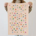 Coffee Mugs Linen Tea Towel - Ramona & Ruth 