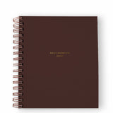 Daily Overview Planner - Ramona & Ruth Mocha Standard Cover 