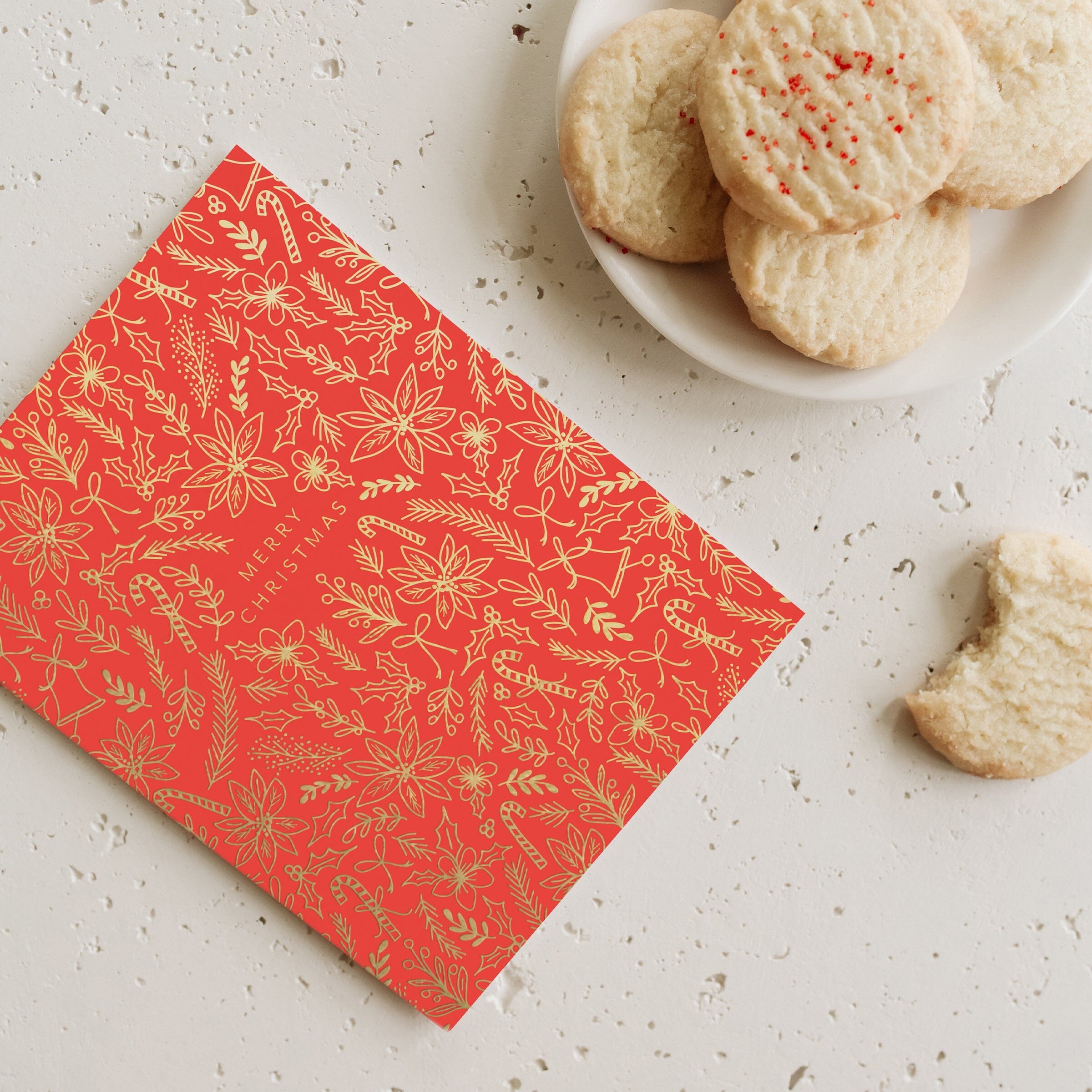 Golden Christmas Card - Ramona & Ruth 