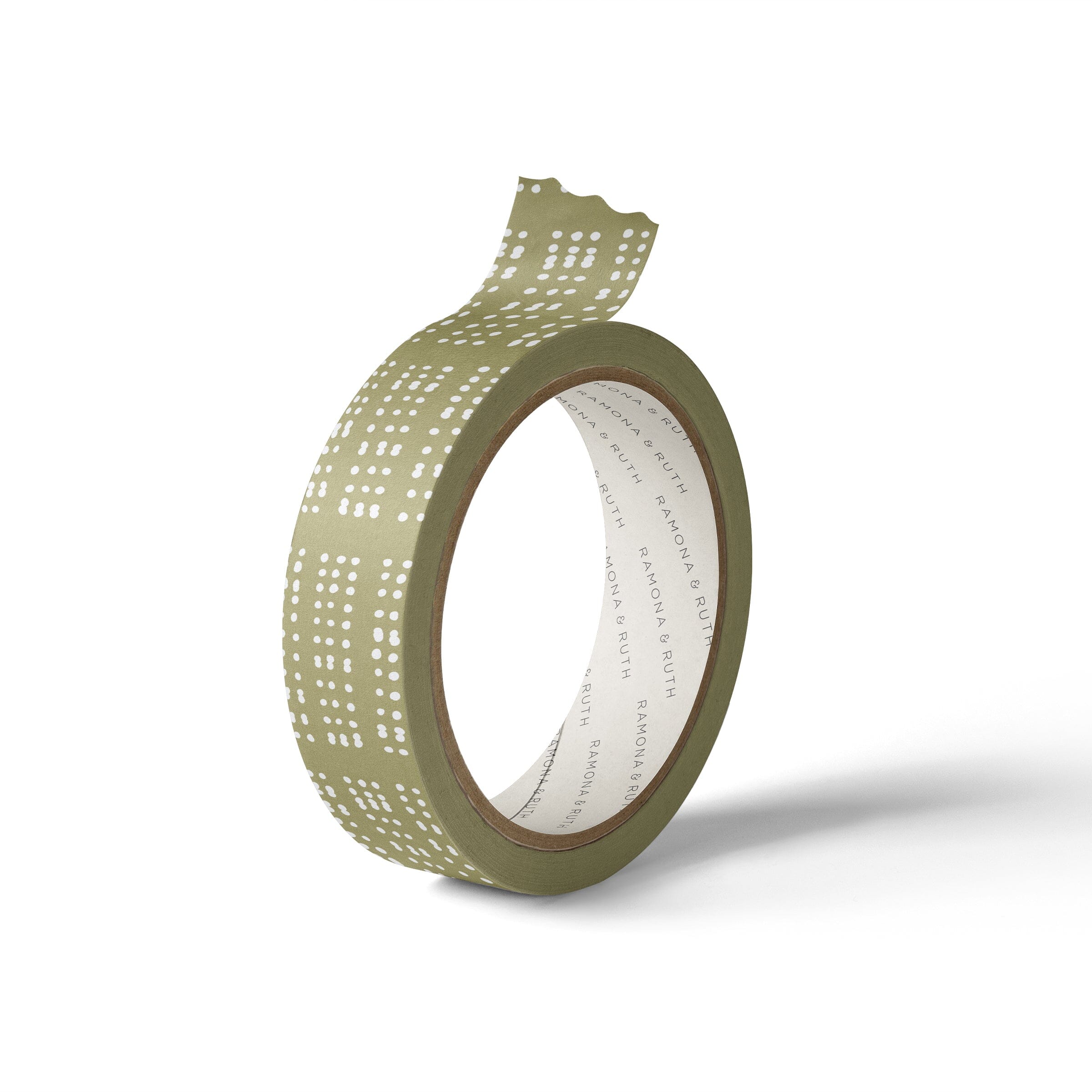 Green Dotty Washi Tape - Ramona & Ruth 