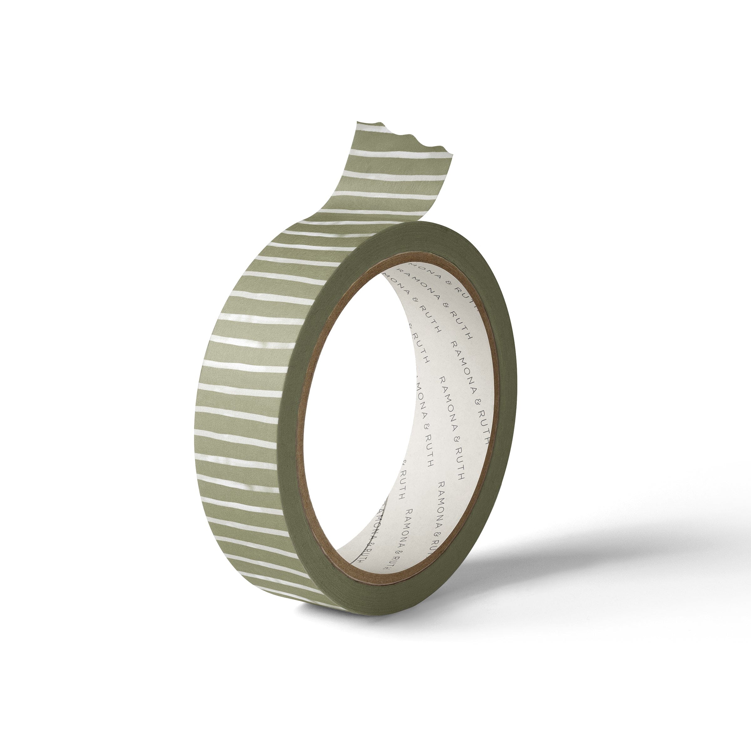 Green Stripes Washi Tape - Ramona & Ruth 