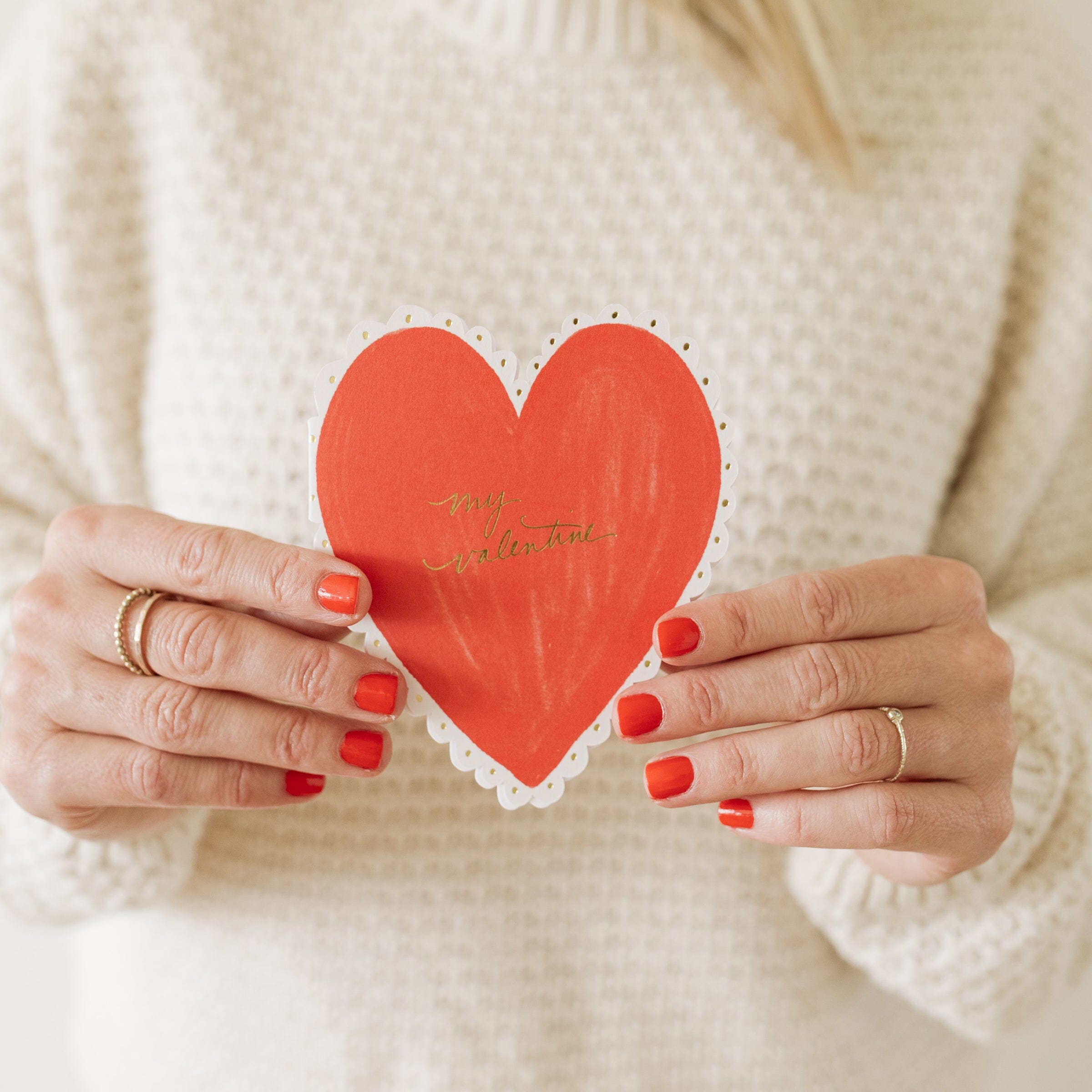 Heart Doily Card - Ramona & Ruth 