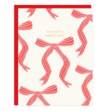Holiday Bows Season's Greetings Card - Ramona & Ruth 