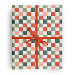 Holiday Check Gift Wrap - Ramona & Ruth 