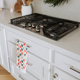 Holiday Checker Linen Tea Towel - Ramona & Ruth 