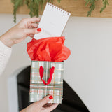 Holiday Plaid Gift Bag - Ramona & Ruth 